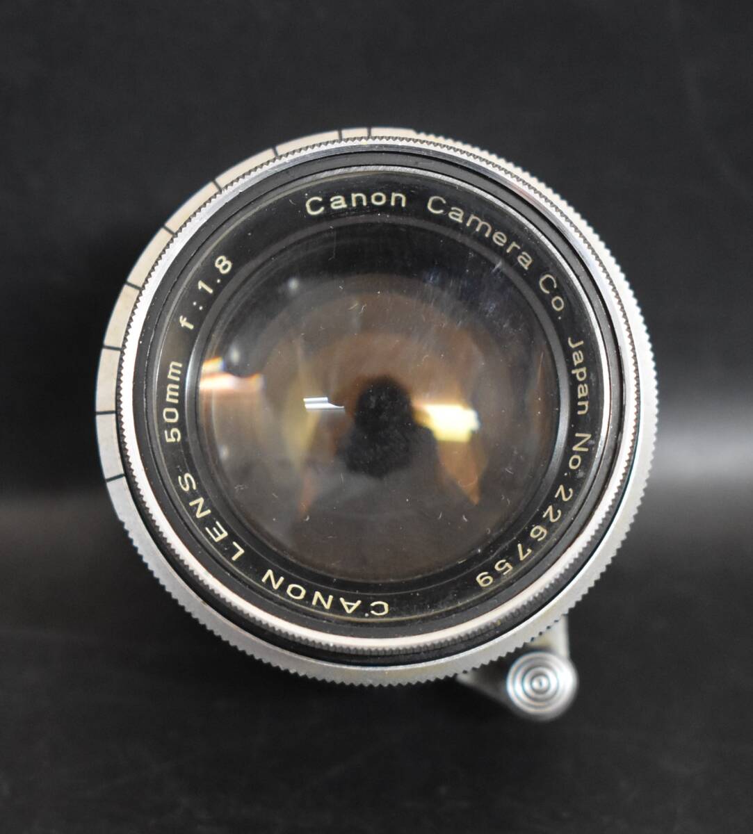 W5-46 【簡易動作確認済み】 CANON キャノン L3 レンジファインダー カメラ CANON LENS 50mm f:1.8 レンズ 現状品_画像9