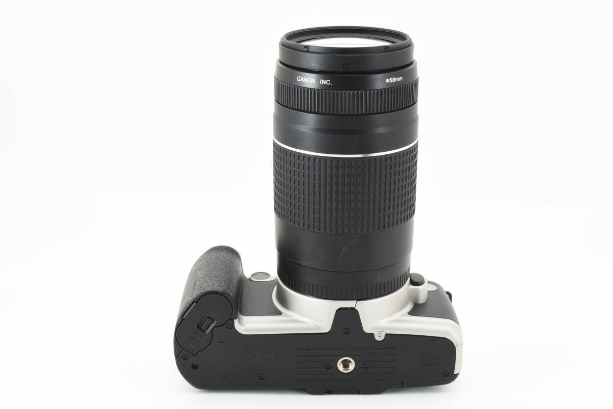 Canon キャノン EOS Kiss + ZOOM LENS EF 75-300mm f/4-5.6 III 一眼レフフィルムカメラ 2097073Aの画像5