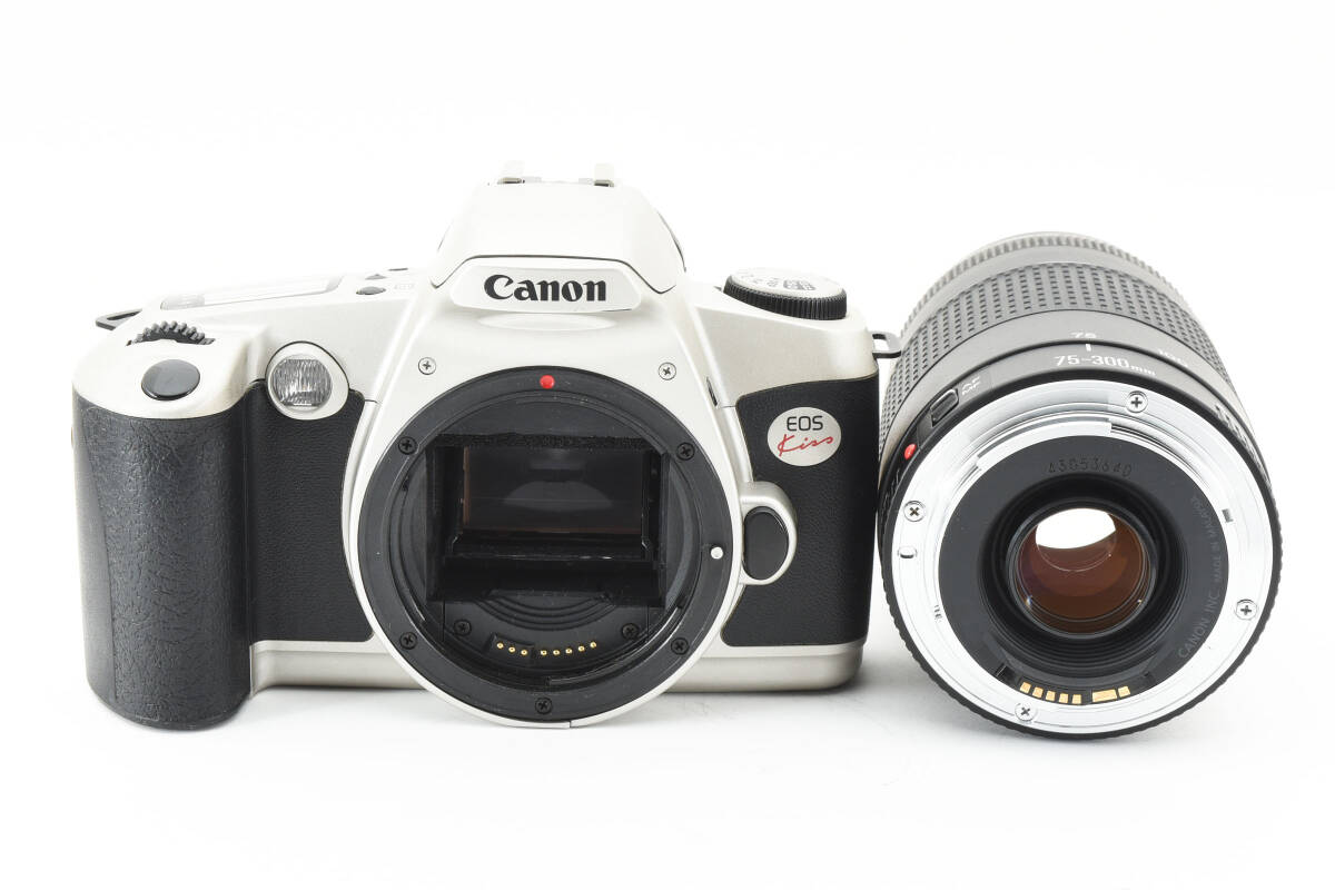 Canon キャノン EOS Kiss + ZOOM LENS EF 75-300mm f/4-5.6 III 一眼レフフィルムカメラ 2097073Aの画像10