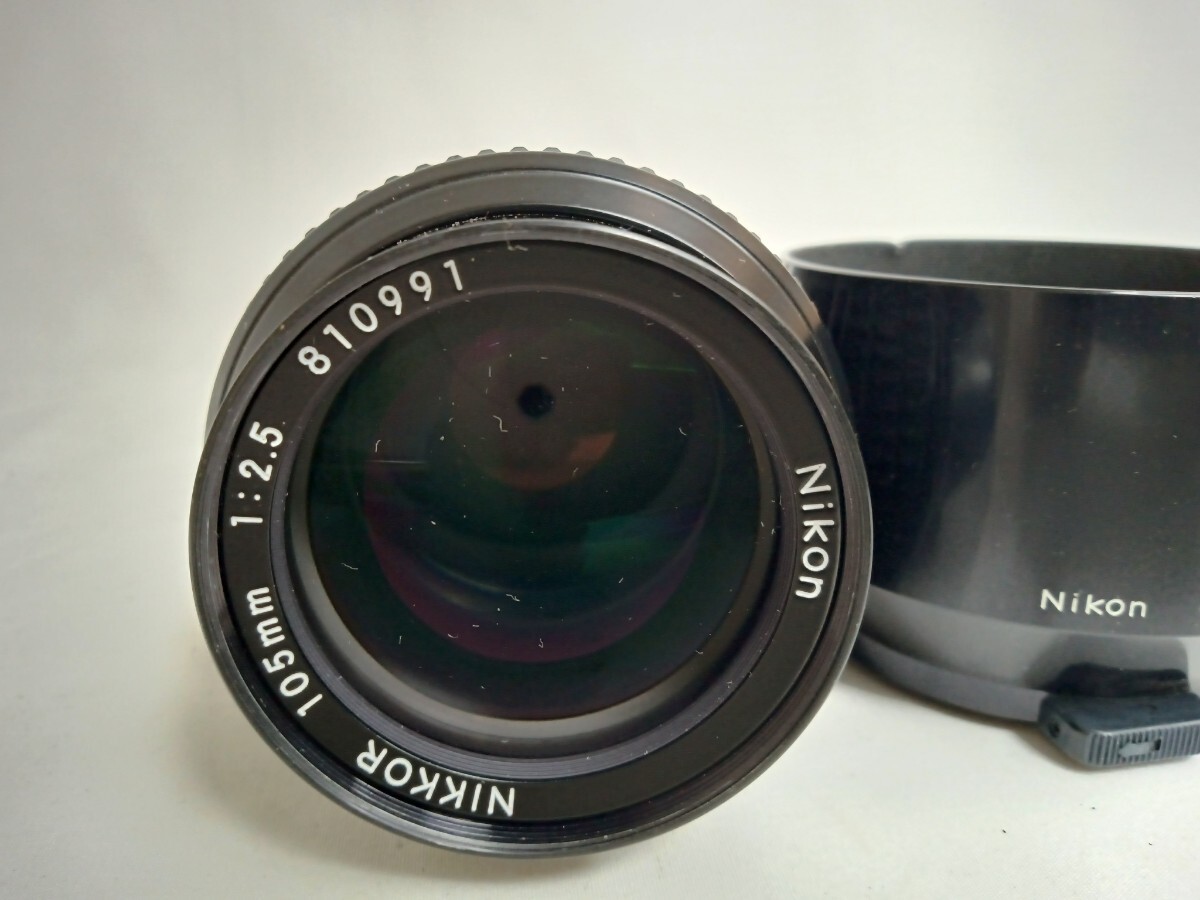 Nikon ニコン Ai NIKKOR 105mm f/2.5 中望遠 単焦点レンズ 千23_画像1