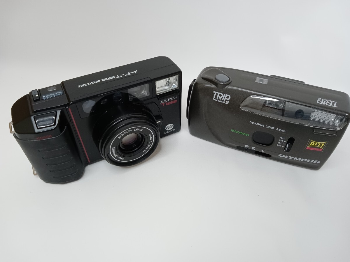 ジャンク Canon Minolta含む コンパクトフィルムカメラ7台・Polaroid Spirit600 1台 まとめて8台 動作未確認 同梱不可　千J27_画像4