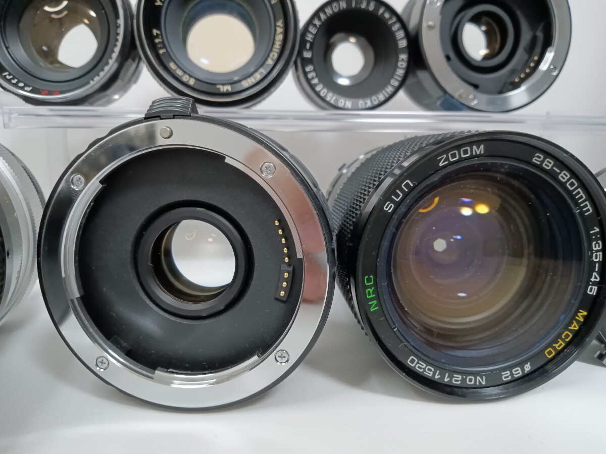 ジャンク Nikon SANKYO含む MFレンズ7本・テレコンバーター3台 まとめて10台　動作未確認 同梱不可　千J30_画像3