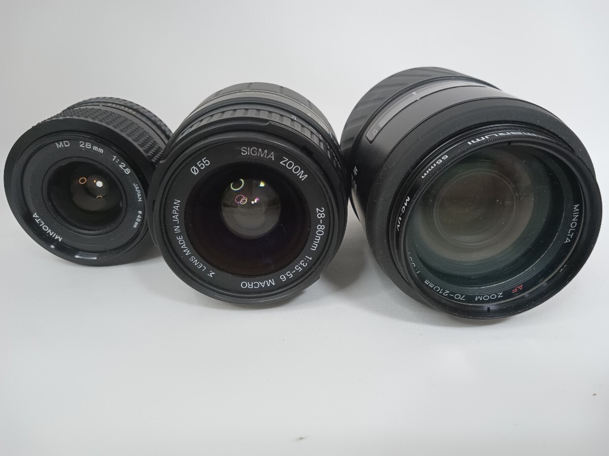 ジャンク Nikon F4 ボディ+ Minoltaフィルムカメラレンズストロボセット 計7台 動作未確認 同梱不可 千J36_画像8