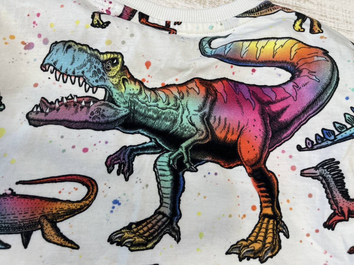 【送料無料】：恐竜柄半袖Tシャツ　NEXT　10歳　140cm
