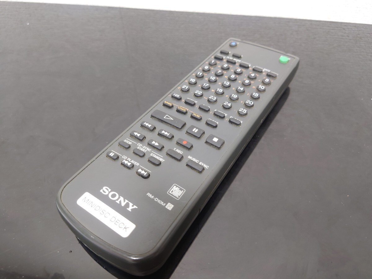  prompt decision rare that time thing free shipping infra-red rays OK Sony MD deck for remote control RM D10M