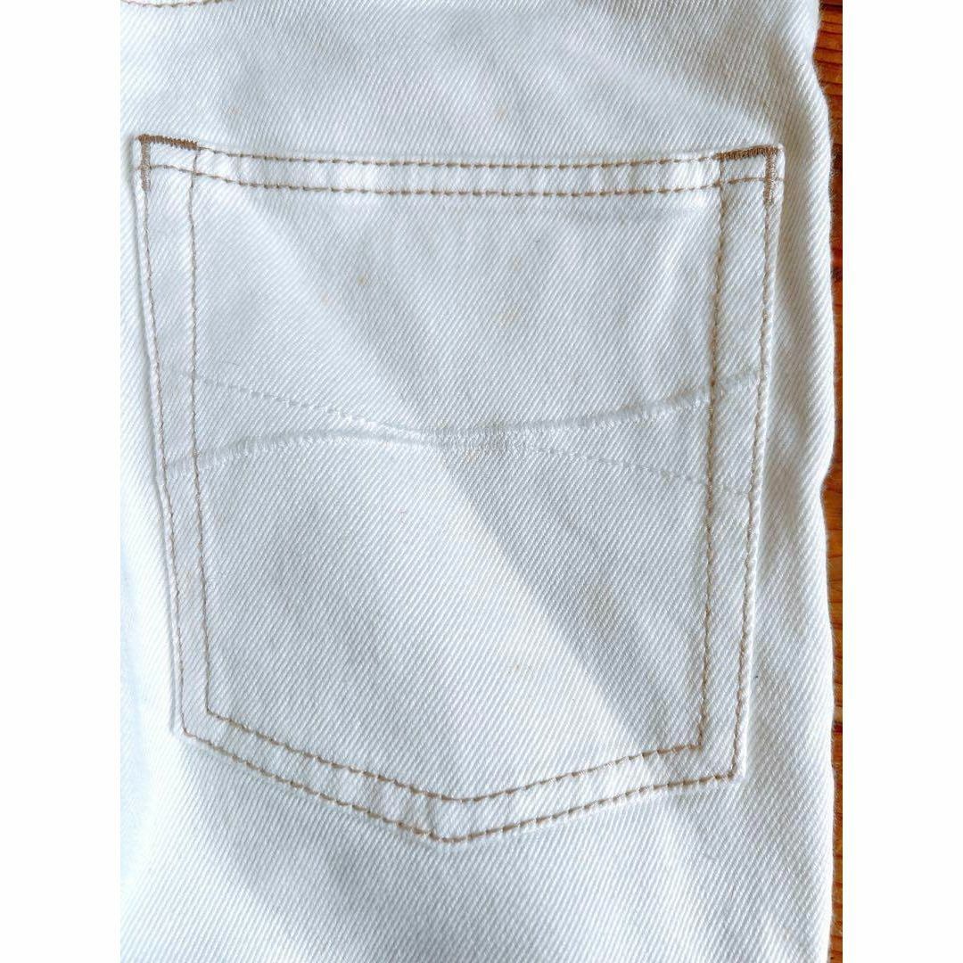 アマカ AMACA White denim Pants ホワイト デニムパンツ 微ステッチ 大人可愛い 