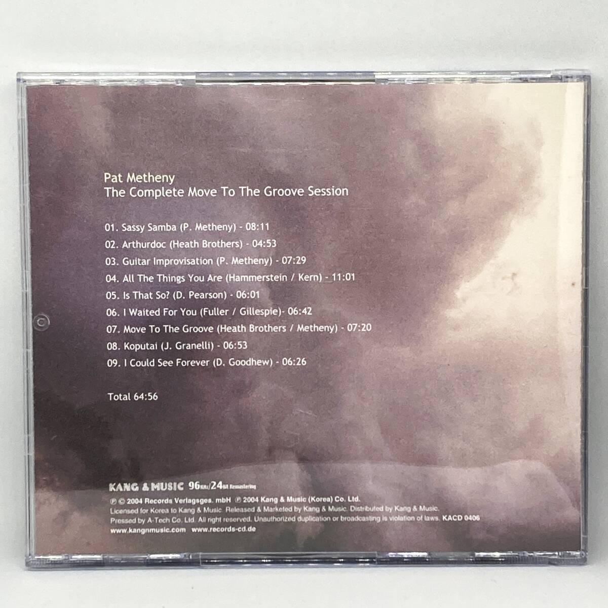 【レア品】　パット・メセニー　Pat Metheny ／　The Complete Move To The Groove Session　輸入盤（韓国）_画像4