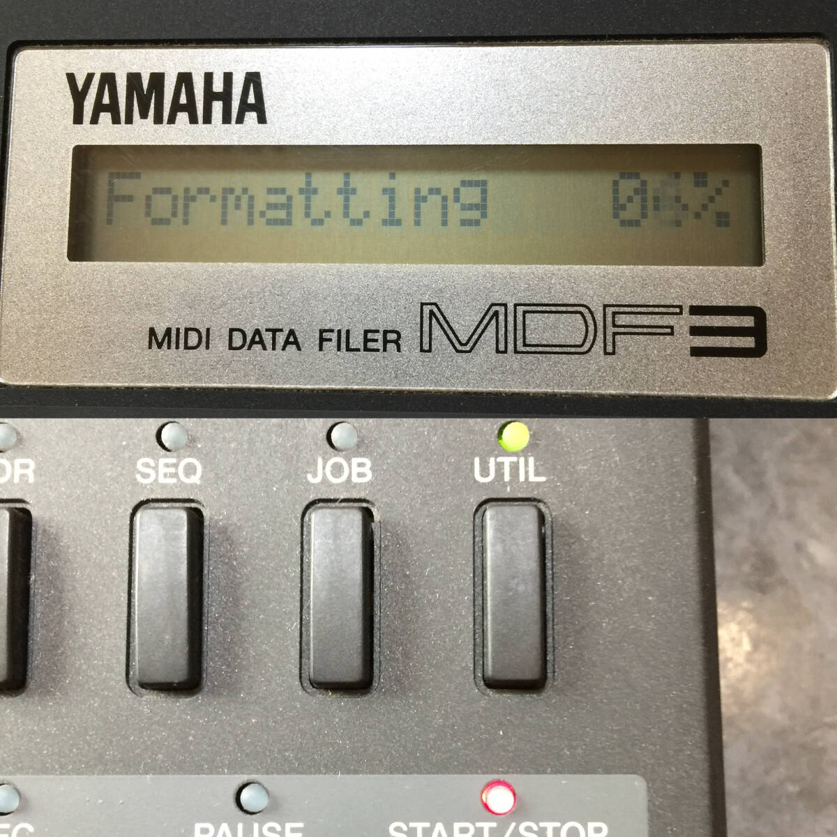 [ утиль обращение ]YAMAHA MIDI DATA FILER MDF3 адаптор имеется текущее состояние товар / данные faila-/MDR функция / секвенсор 