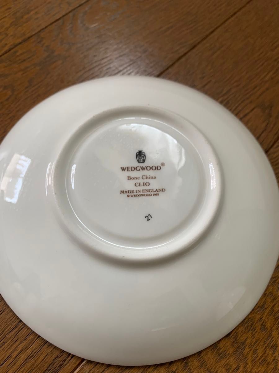 90年代　ヴィンテージ　貴重な英国製　2客セット ウェッジウッド クリオ ペア WEDGWOOD カップ ソーサー ティーカップ 