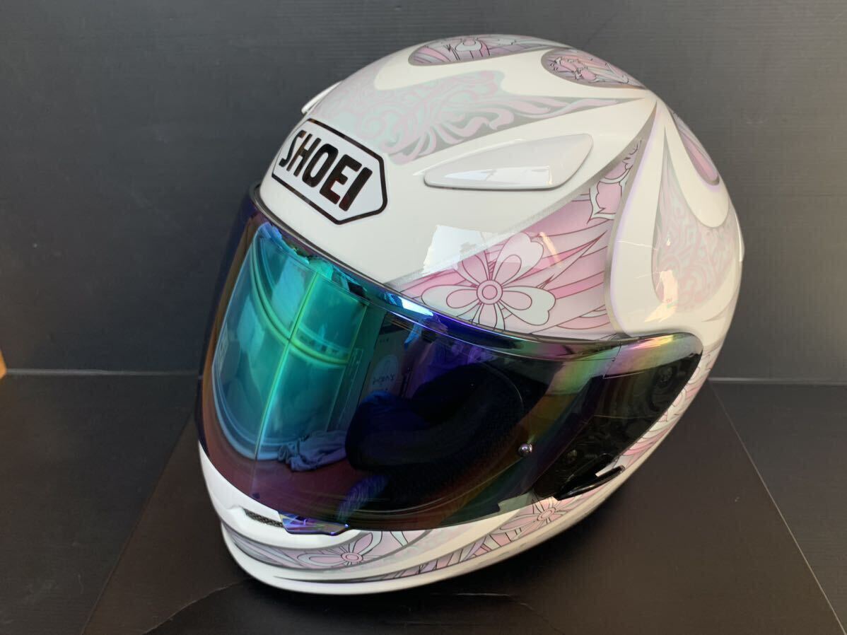 美品 SHOEI Z-6 COUTURE TC-7 (PINK/WHITE) XSサイズ_画像2