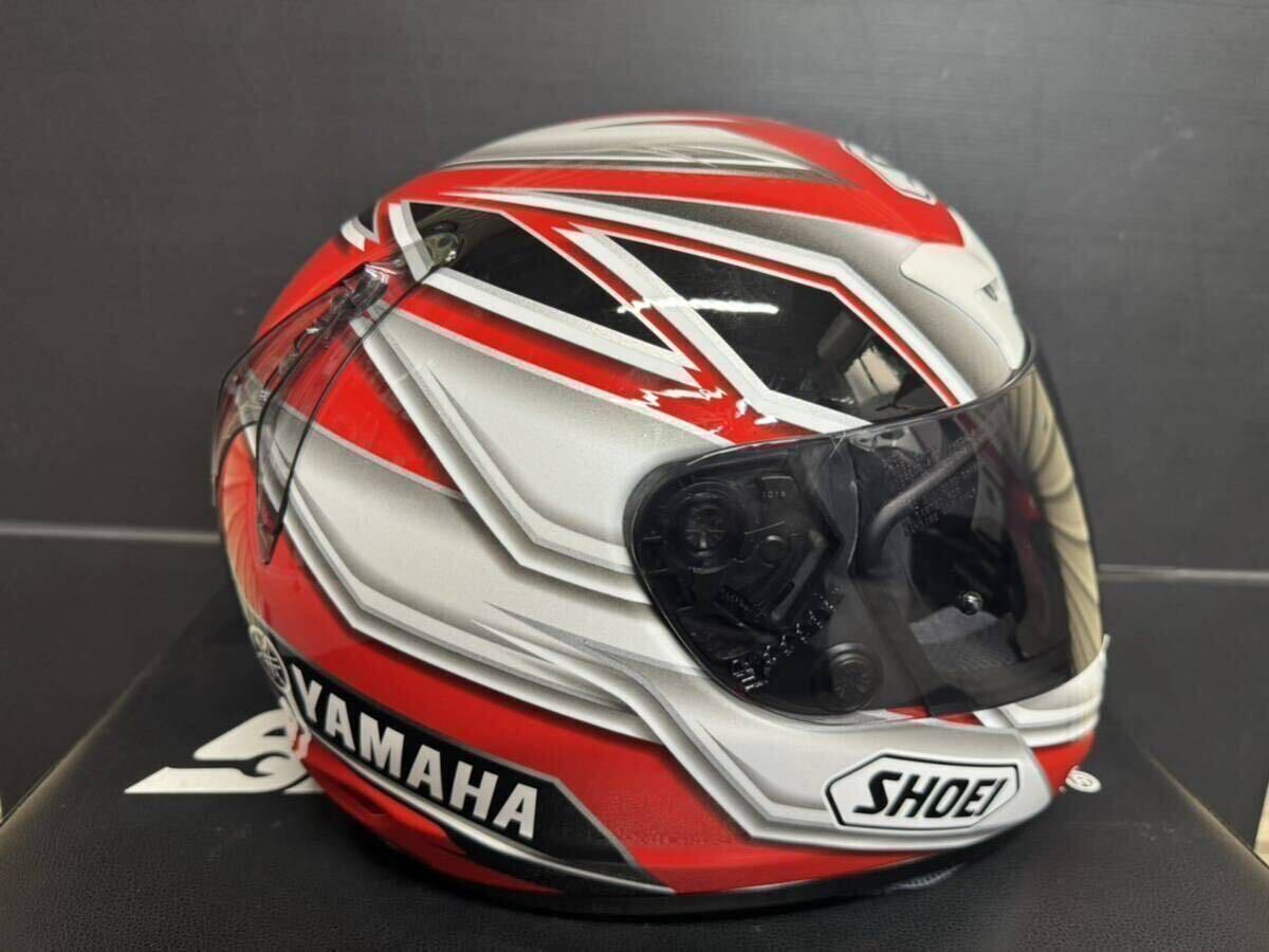 美品 SHOEI X-9 YAMAHA TC1 レッド/ホワイト Mサイズ_画像2