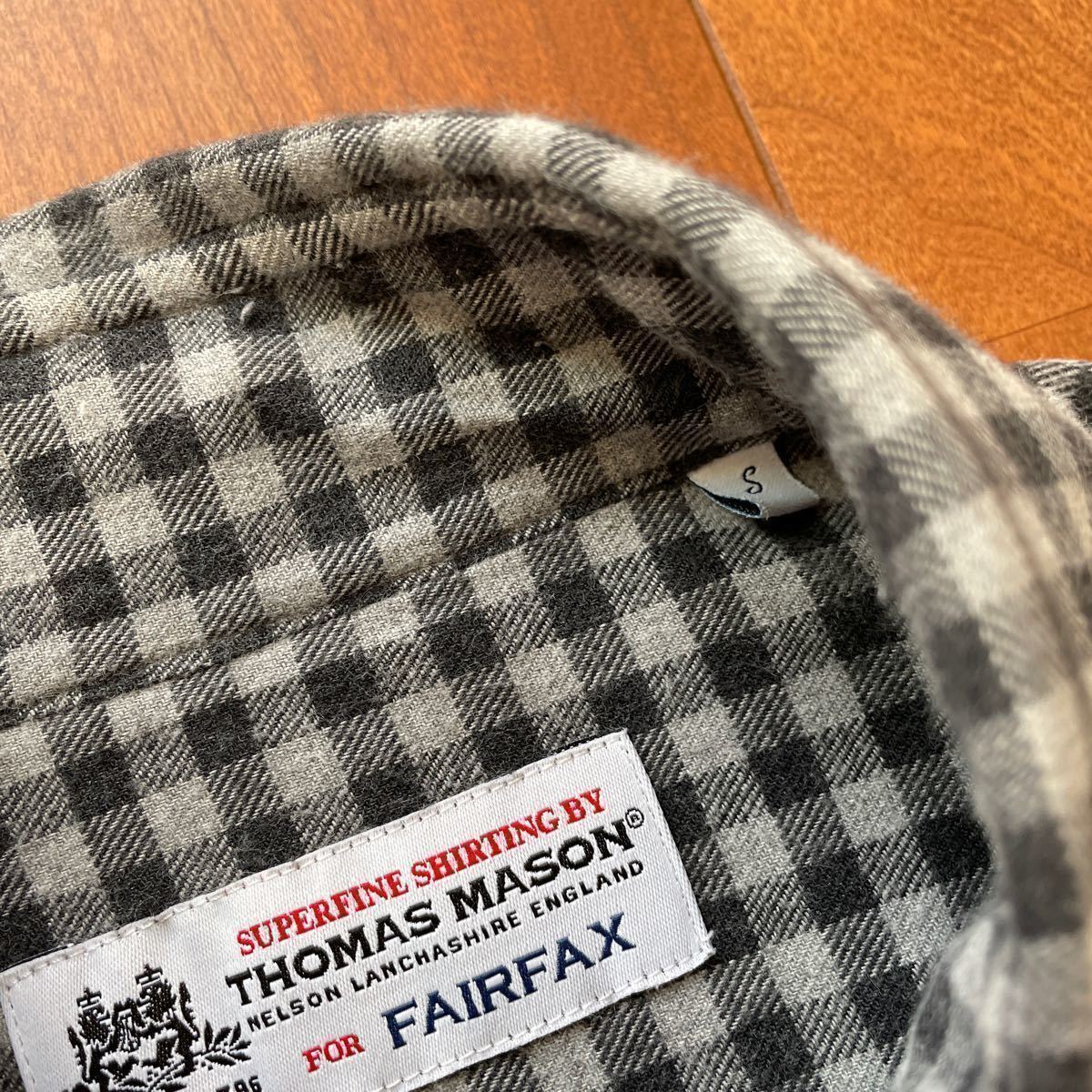 FAIRFAX トーマスメイソン THOMAS MASON ブロックチェックネルシャツ Sサイズ_画像3