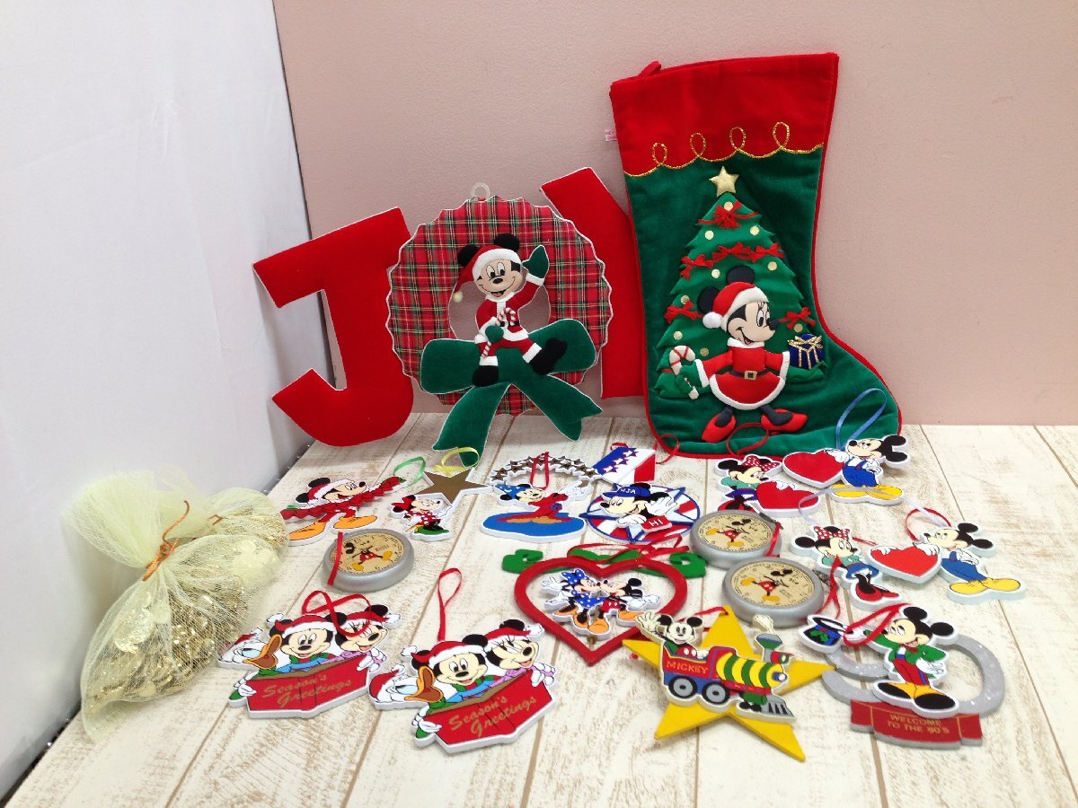 * Disney { large amount set } Christmas goods 19 point Mickey minnie ornament another 4L199 [80]