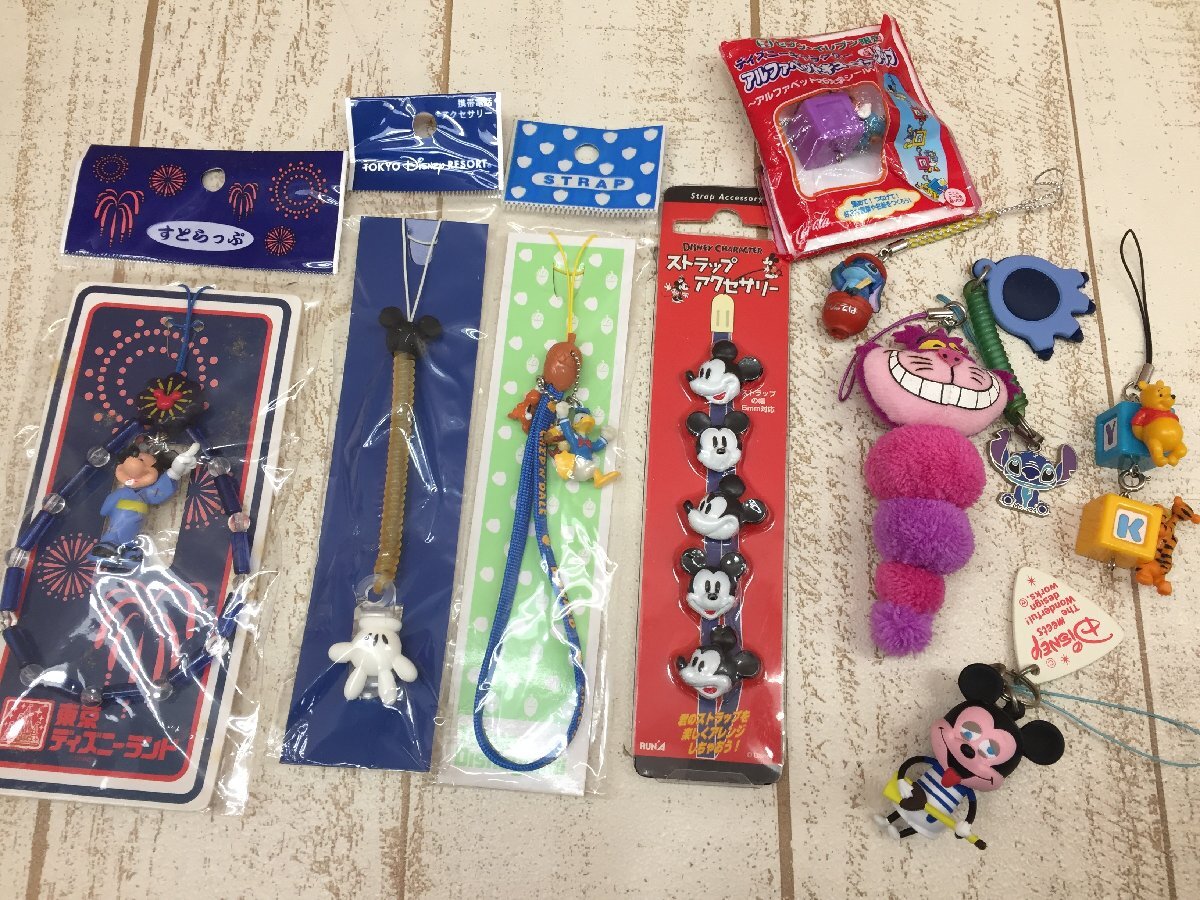 * Disney { large amount set }{ unopened goods equipped } strap mascot another 10 point Mickey che car cat another 6P73 [60]