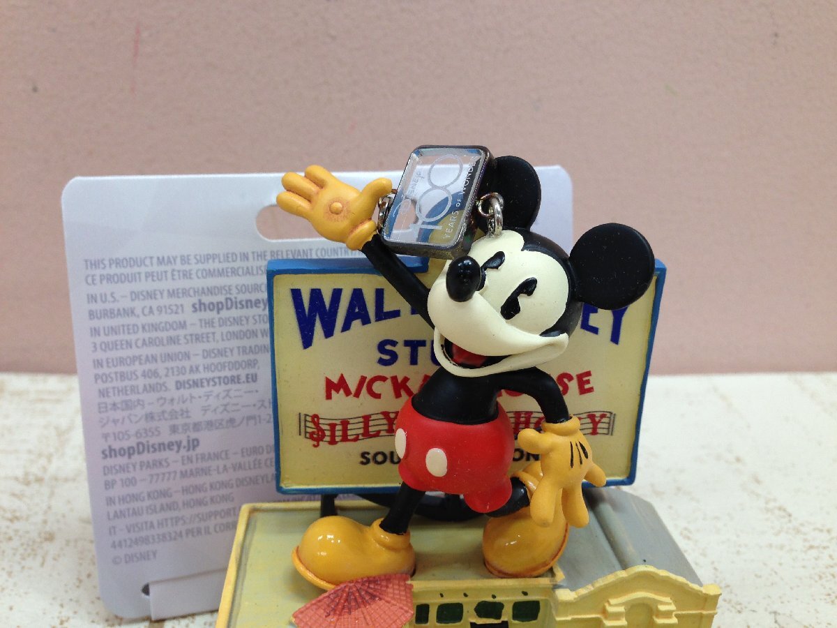 * Disney { unused goods } Mickey Mouse figure ornament 100 anniversary Disney100 6X44 [60]