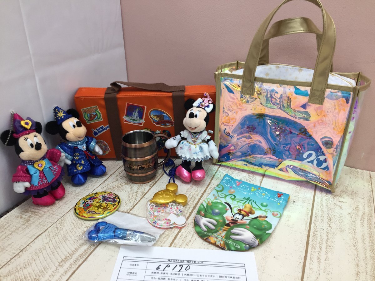 ◇ディズニー 《大量セット》《未開封品あり》周年グッズ 10点 ビニールバッグ ぬいぐるみバッジほか 6P190 【80】_画像6