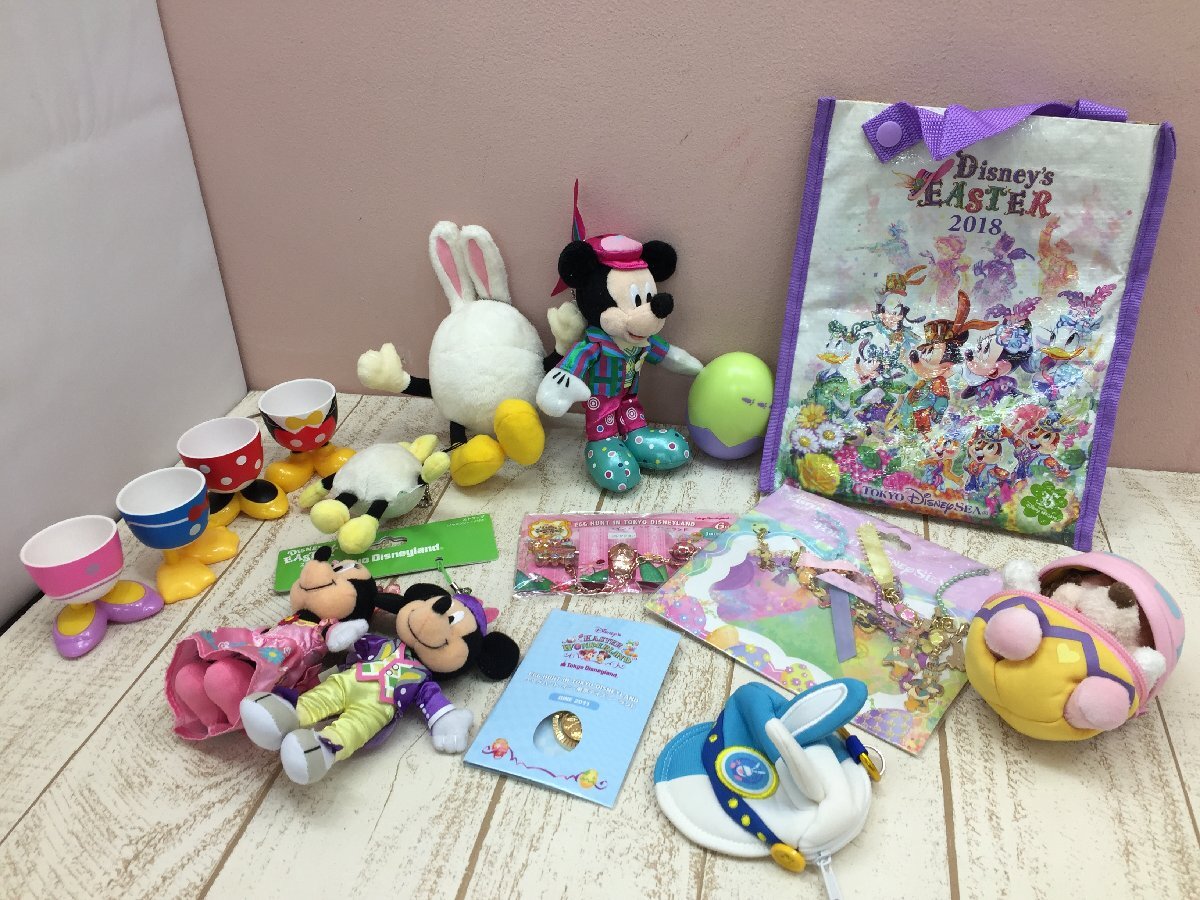 * Disney { large amount set }{ unopened goods equipped } e-s ta- goods 16 point soft toy badge eg stand another 6P161 [80]