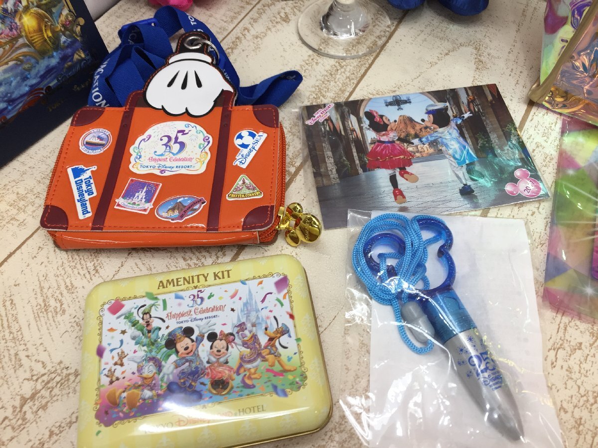 * Disney { large amount set }{ unopened goods equipped } anniversary goods 10 point Mickey minnie soft toy badge vinyl bag other 6P171 [80]