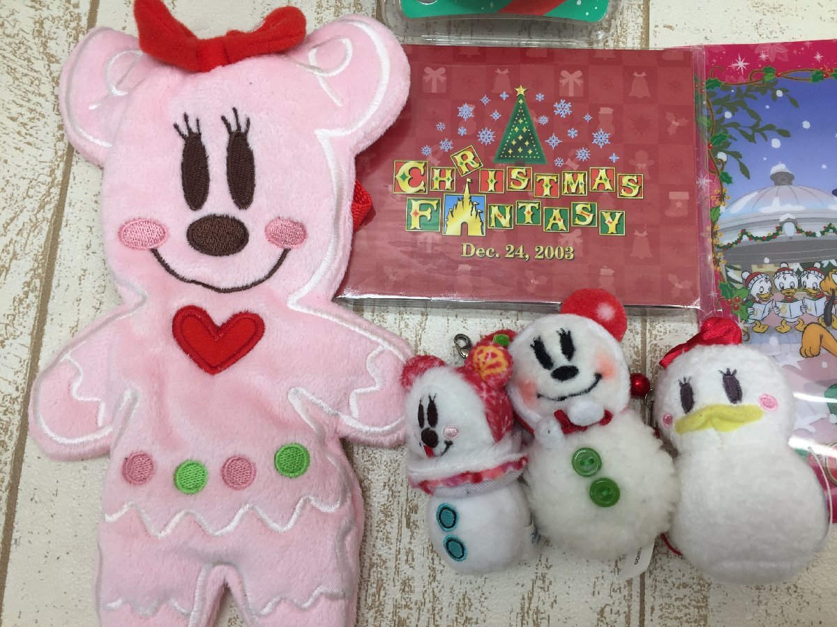 * Disney { large amount set }{ unopened goods equipped } Christmas goods 12 point Mickey minnie soft toy another 6P131 [80]