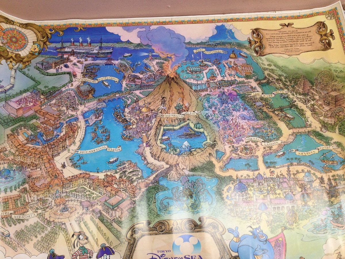 * Disney TDS Fun Map постер Grand открытие 6X21 [ большой ]