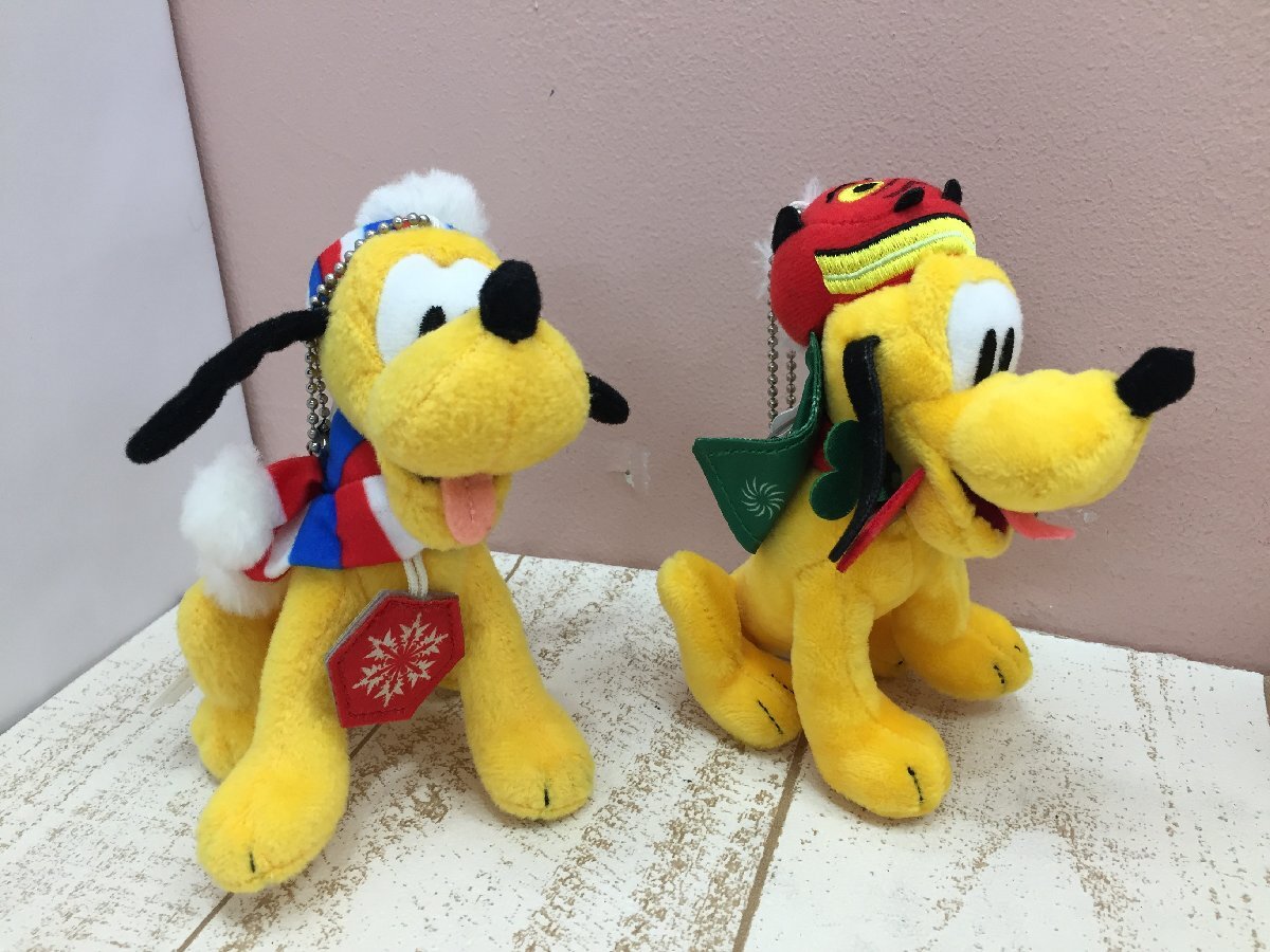 * Disney TDR Pluto goods 8 point soft toy badge 6P173 [80]