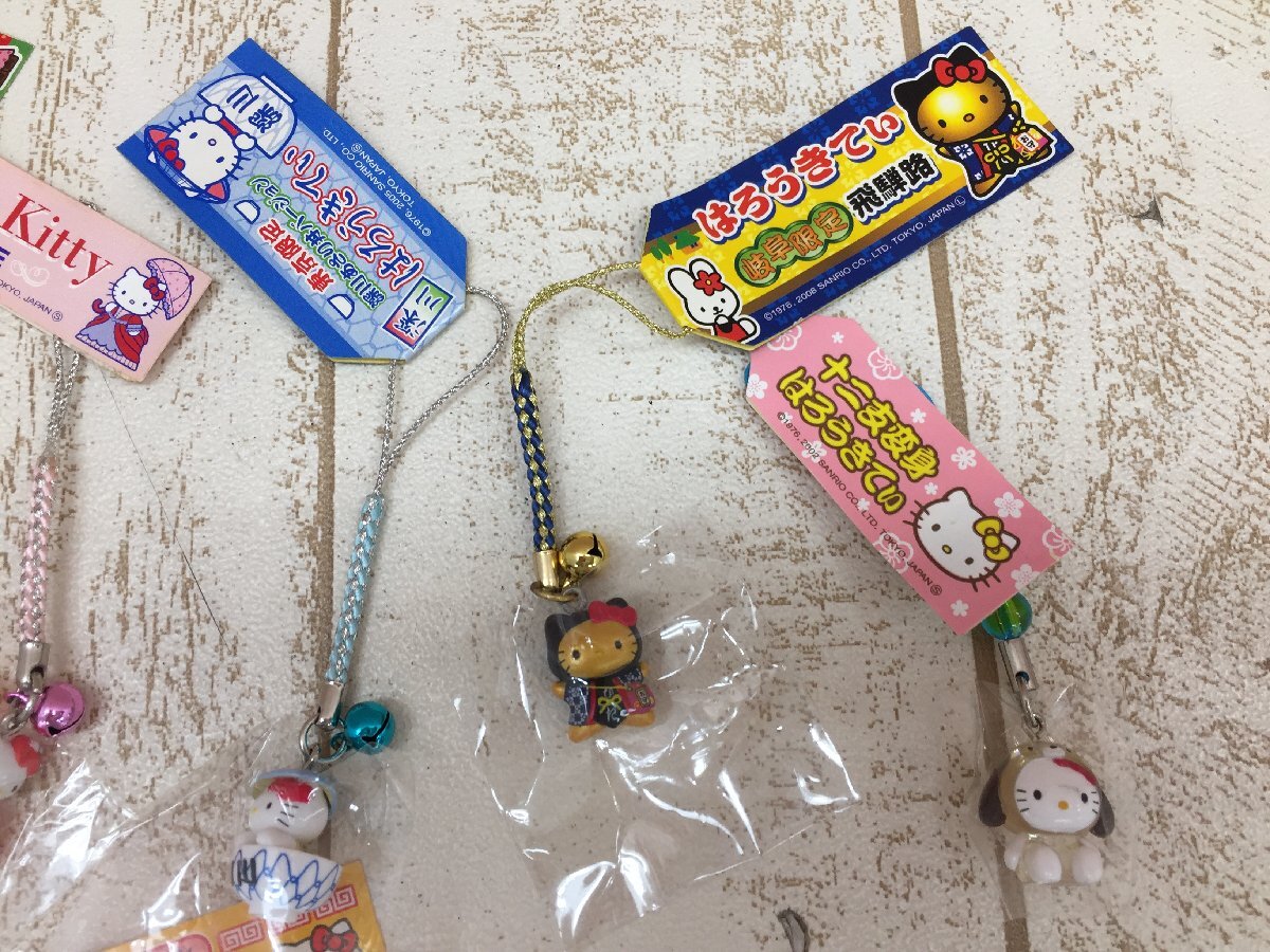 * Hello Kitty { large amount set }{ unopened goods }. present ground strap 10 point Kobe Tottori Gifu Tokyo another 6M58 [60]