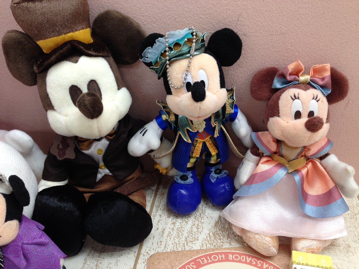 * Disney { large amount set }{ unopened goods equipped } Mickey minnie soft toy soft toy badge another 10 point 6M118 [80]