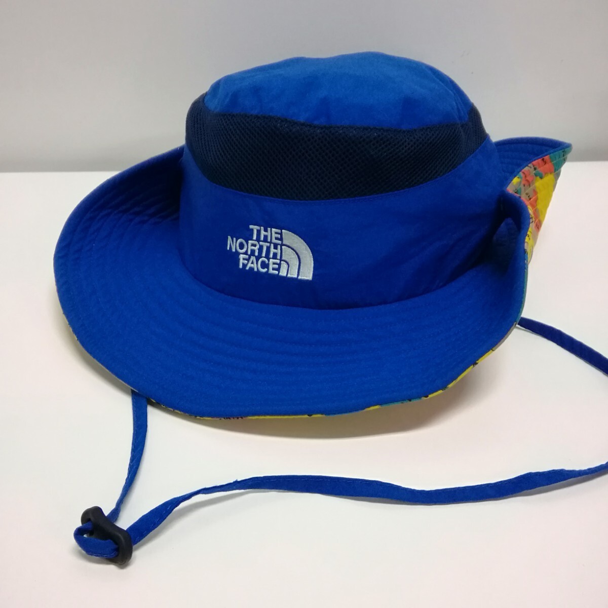 THE NORTH FACE ノースフェイス ハット 帽子 Hat NNJ02008 KL ブルー ナイロン キッズ ノベルティ サンシールドハットの画像8