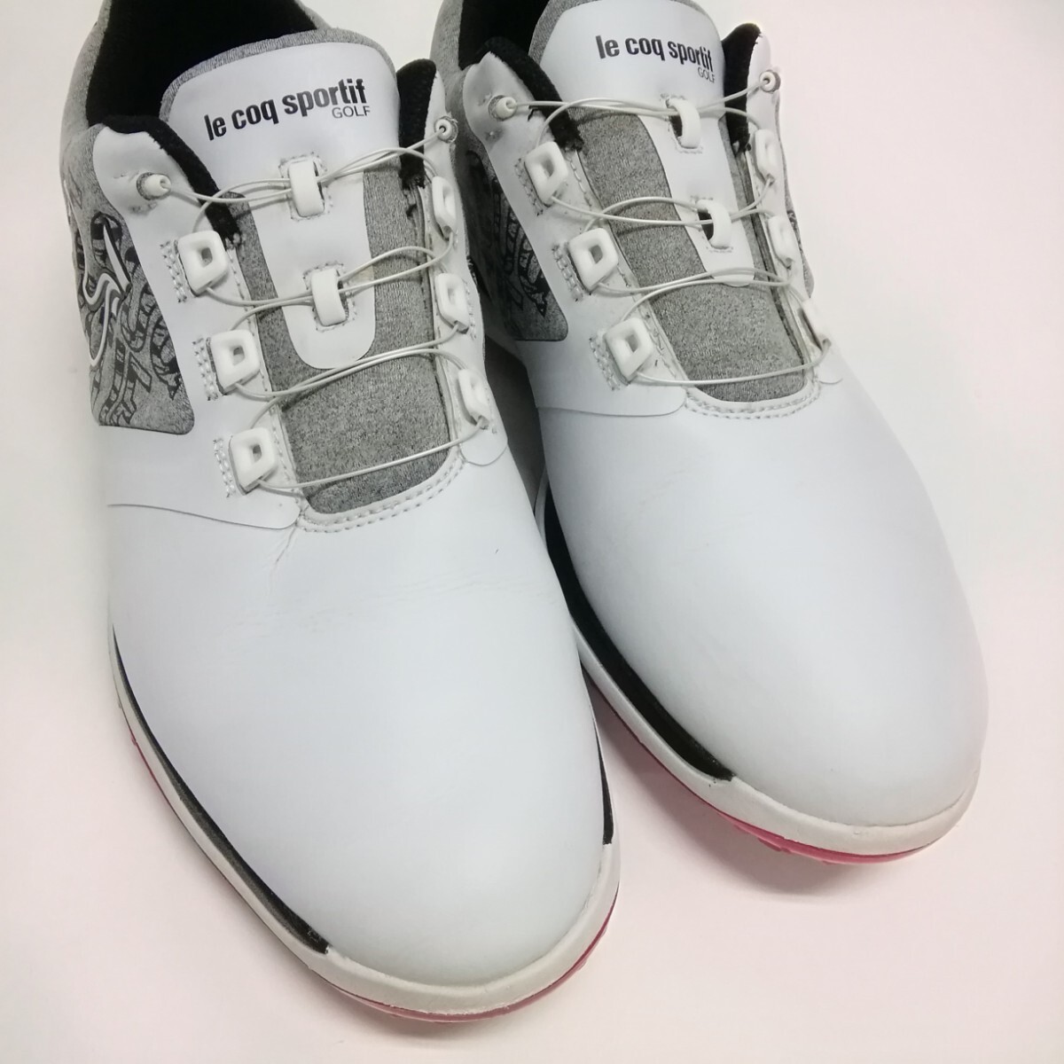 le coq sportif GOLF Le Coq s Porte .f golf shoes shoes 26.5cm white spike dial type 
