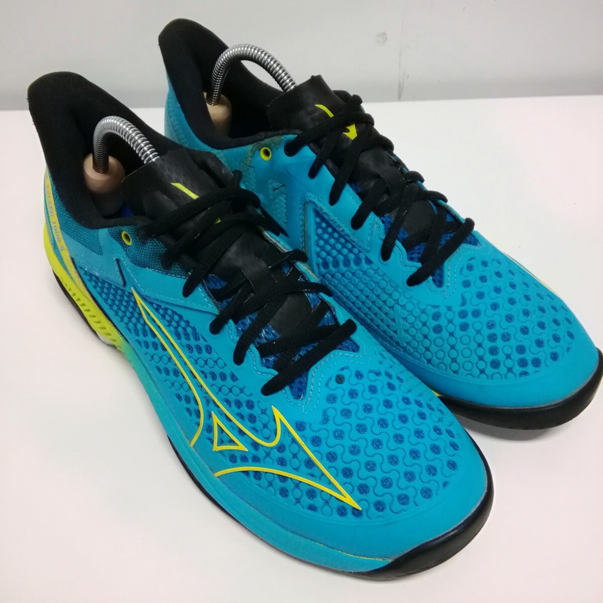 MIZUNO ミズノ スニーカー シューズ 靴 26cm 61GA227025 WAVE EXCEED TOUR 5 ウエーブエクシードツアー テニス オールコート ブルー_画像2