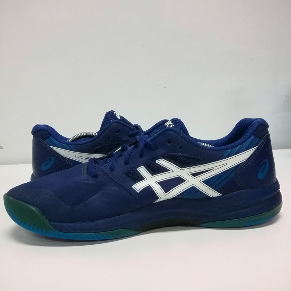 asics アシックス スニーカー シューズ 靴 27.5cm 1041A192 テニスシューズ GEL-GAME 8 ゲルゲーム ブルー オールコート_画像4