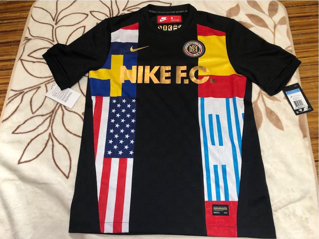 ヤフオク ナイキnike Fcサッカーユニフォームmプラシャツ