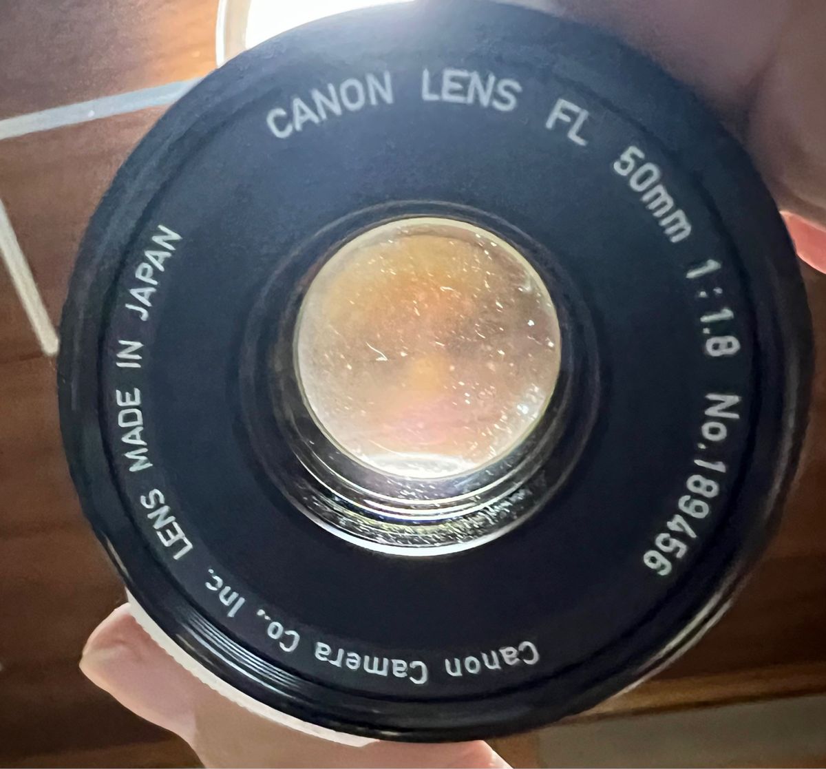 CANON FL50mmF1.8レンズ　フィルター、フード付き　良品