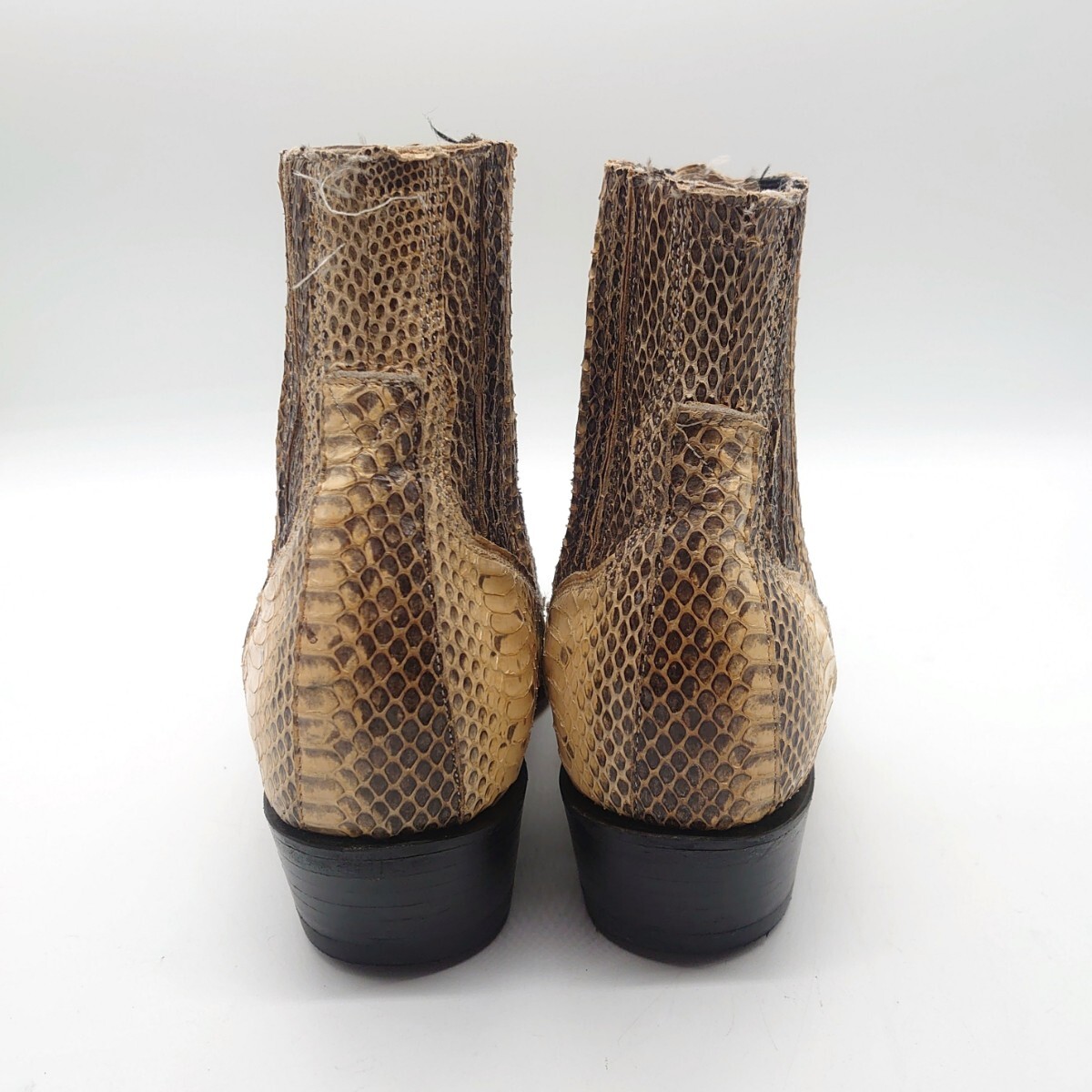 Botas Jaca is ka python leather . leather men's western boots Short kau Boy shoes beige Mexico made brand tp-24x430