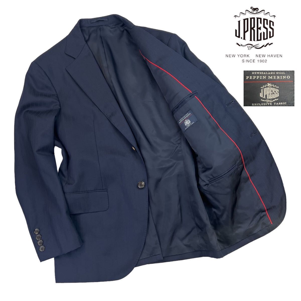 定価約6万 美品 J.PRESS 3B段返 テーラードジャケット サイズM 定価約6万 美品 J.PRESS 3B段返 テーラードジャケット サイズM