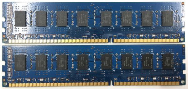 【4GB×2枚組】Hynix PC3-12800U(PC3-1600) 2R×8 中古メモリー デスクトップ用 DDR3 即決 動作保証 送料無料【MU-SA-002】_画像3