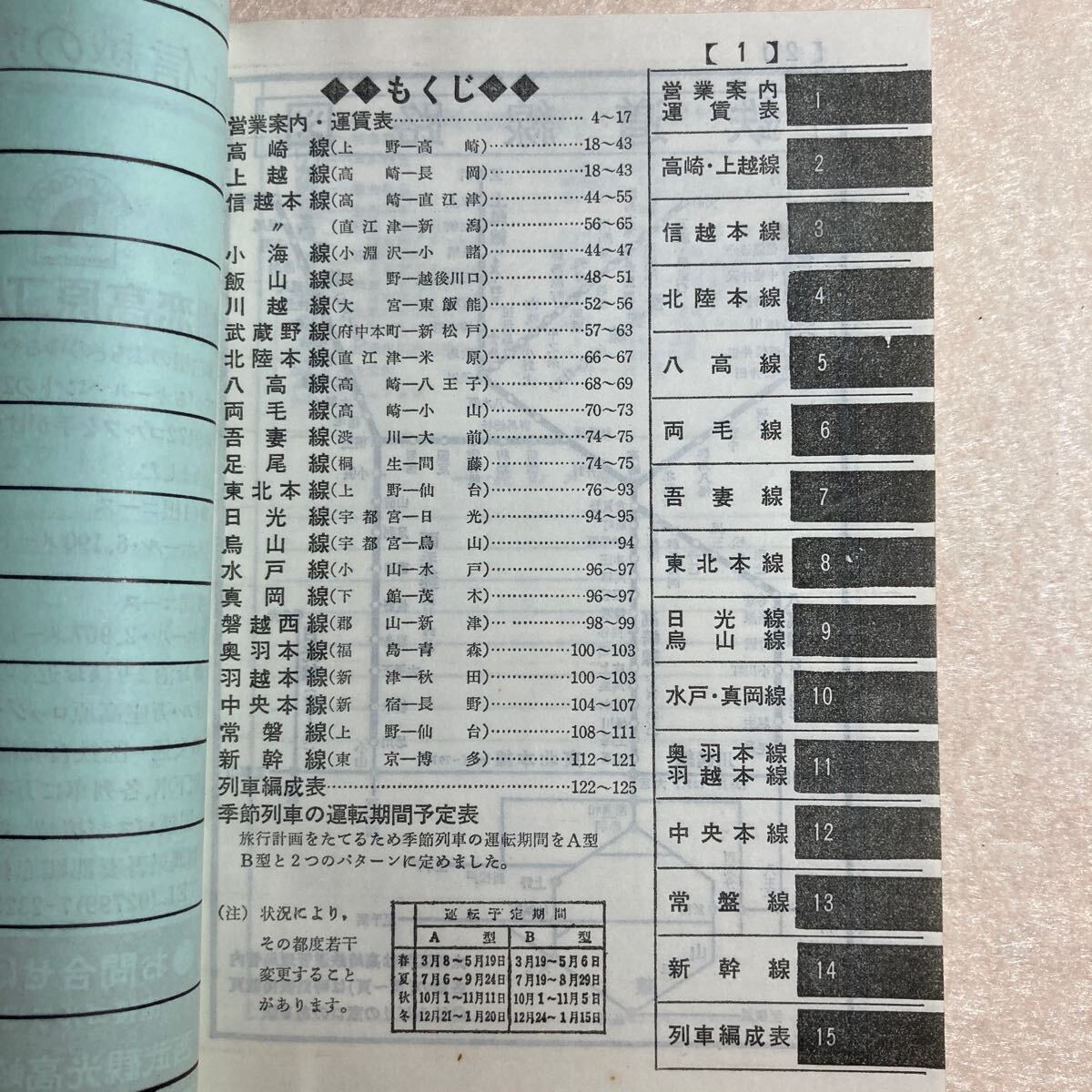 B2☆時刻表 1976年 陽春号 高崎鉄道管理局☆_画像10