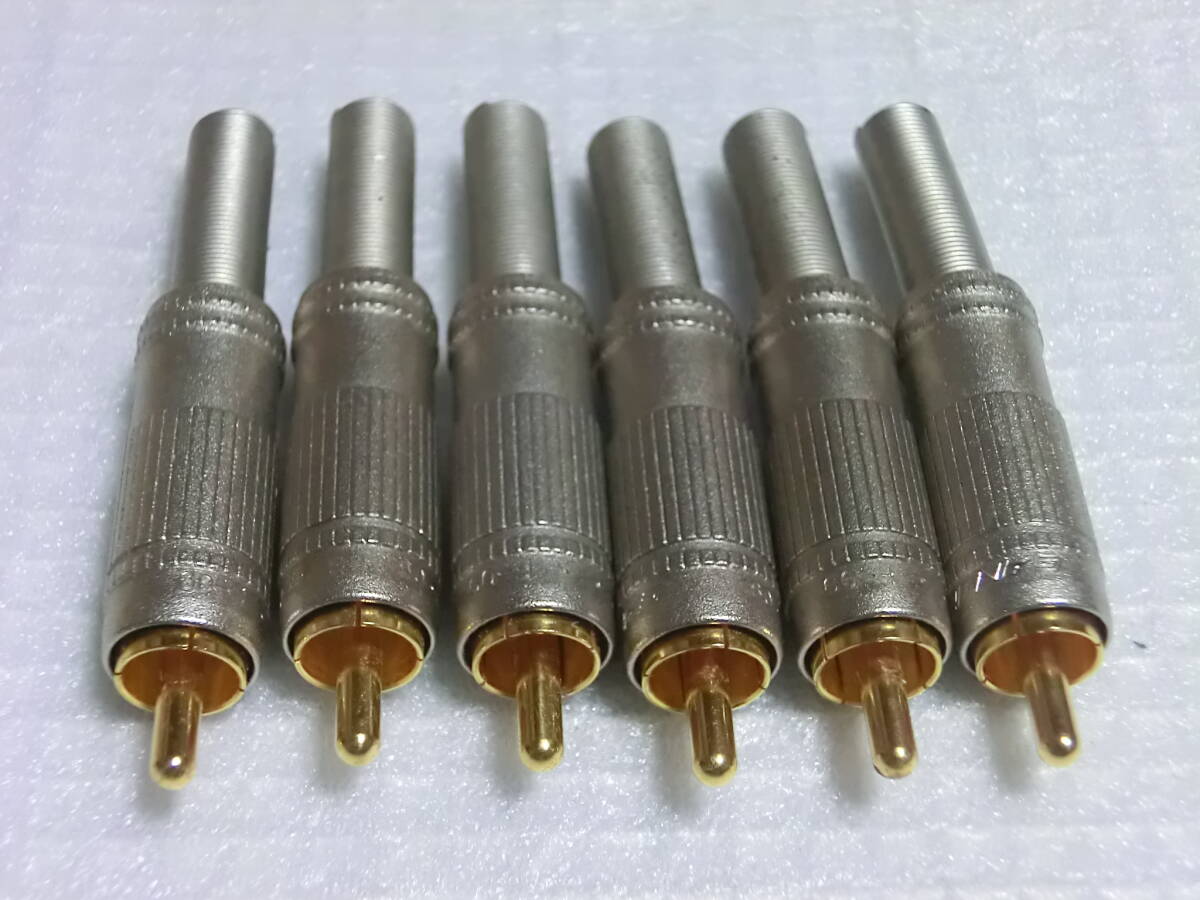 CANARE Canare F-09 RCA pin connector 6 piece set unused RCA pin plug large standard 