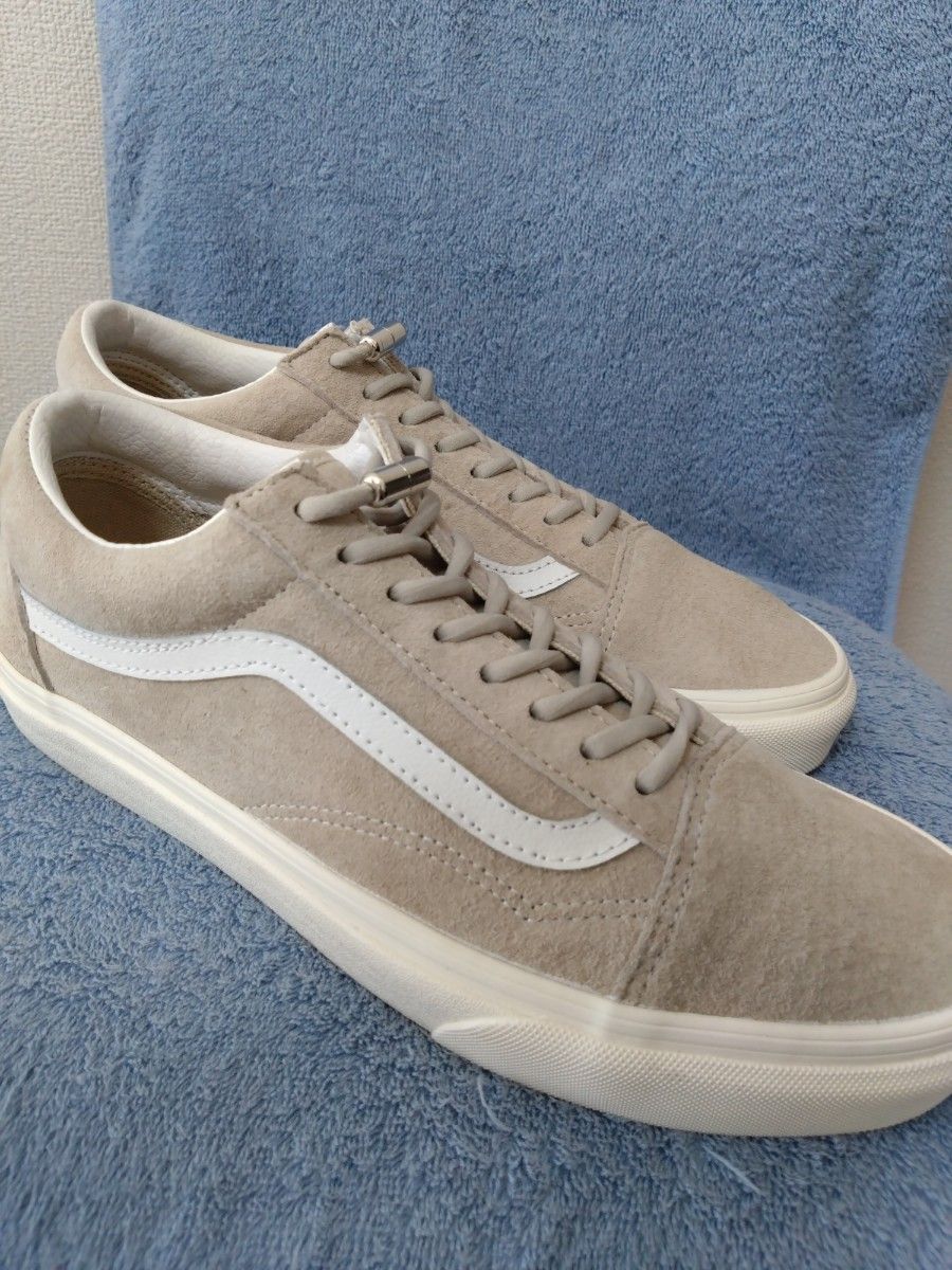 ★26.5cm VANS OLD SKOOL オールドスクール VN0A5JMI94V (PIG)OATMEAL 極美品スウェード