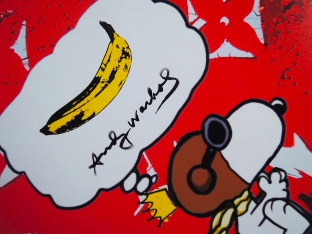 A4 額付き ポスター Snoopy Flying Ace ダンキン Andy Warhol バナナ LV モノグラム_画像3