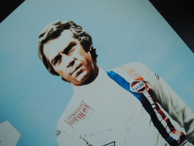 A4 額付き ポスター Steve McQueen スティーブマックイーン Le Mans ルマン Gulf ガルフ _画像2