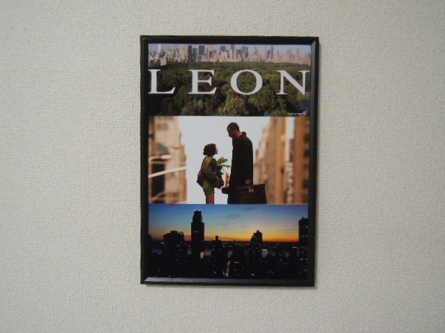 A4 額付き ポスター LEON THE PROFESSIONAL レオン ザプロフェッショナル NY ナタリーポートマン ジャンレノ _画像4