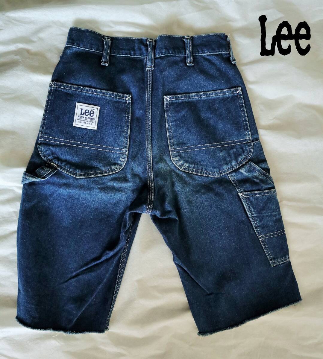 Lee ペインターパンツ　ハーフパンツ　ショートパンツ_W 60cm XSサイズ相当