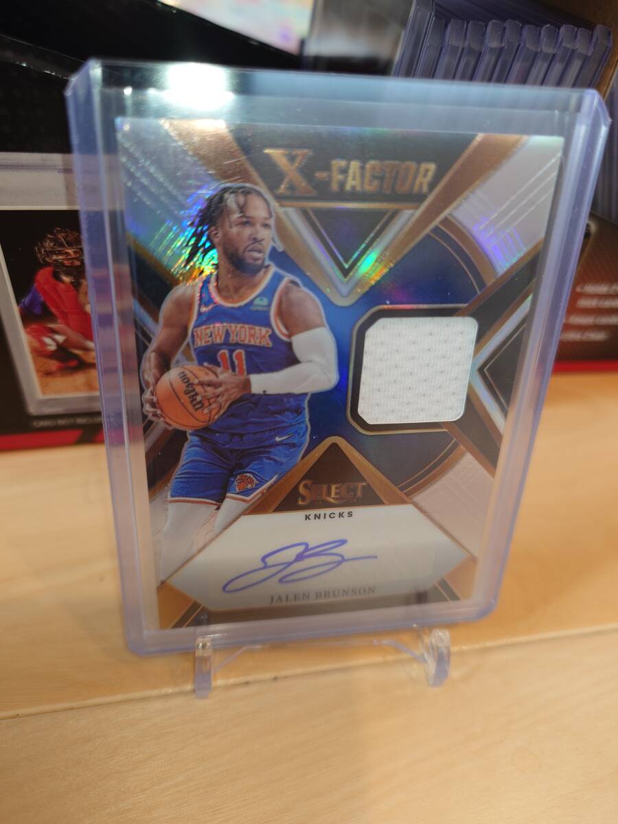 2023-24 Panini SELECT BASKETBALL JALEN BRUNSON RC ルーキージャージサインカード 125シリ_画像1