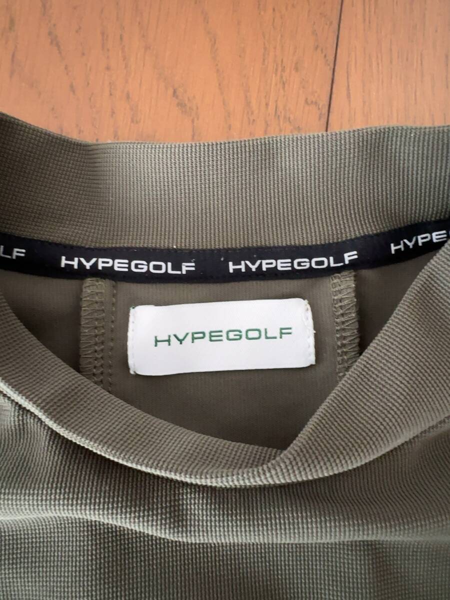 【美品】HYPEGOLF ゴルフ モックネック カーキ Mサイズ_画像3