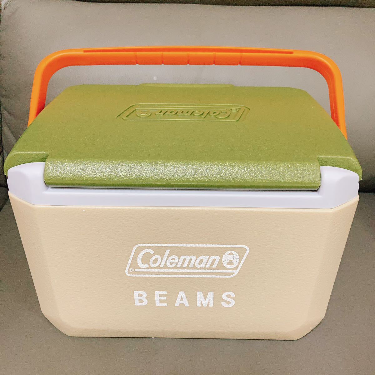 【入手困難モデル】Coleman×BEAMS 別注テイク6 クーラーボックス　ベージュ×オリーブ