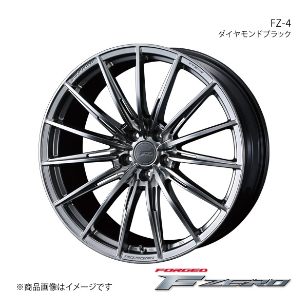 F ZERO/FZ-4 RAV4 PHV 50系 アルミホイール1本【18×7.5J 5-114.3 INSET38 ダイヤモンドブラック】0039831_画像1