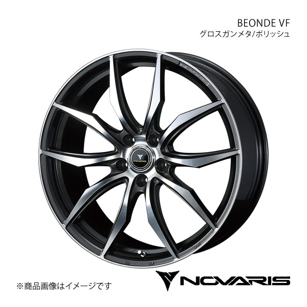 NOVARIS/BEONDE VF オデッセイ RC1/RC2/RC4 ～2020/11 アルミホイール1本【18×7.0J 5-114.3 INSET53 グロスガンメタ/ポリッシュ】0040072_画像1