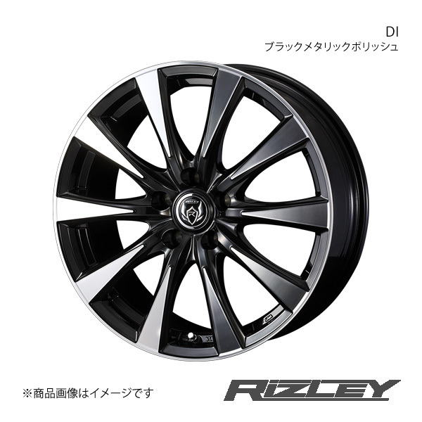 RiZLEY/DI ステップワゴン RK1/RK2/RK5/RK6 アルミホイール1本【17×7.0J 5-114.3 INSET48 ブラックポリッシュ】0040507_画像1