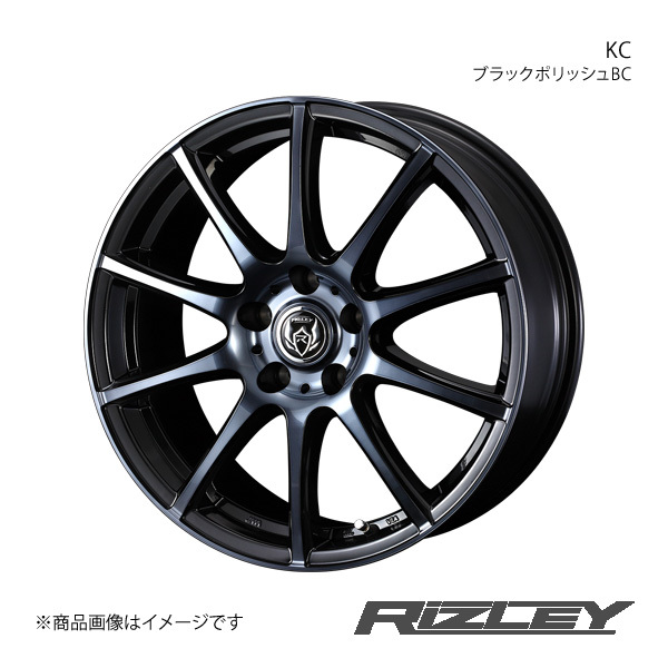 RiZLEY/KC オデッセイ RC1/RC2/RC4 ～2020/11 アルミホイール1本【16×6.5J 5-114.3 INSET53 ブラックポリッシュBC】0040523_画像1